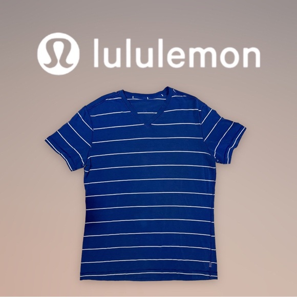 lululemon athletica Other - LULULEMON | Men’s V-Neck Horizontal Stripe T-Shirt